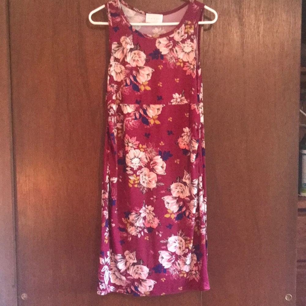 MATERNITY French Grey Dress - Picture 2 of 5